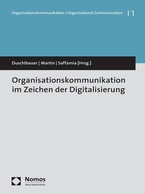 cover image of Organisationskommunikation im Zeichen der Digitalisierung